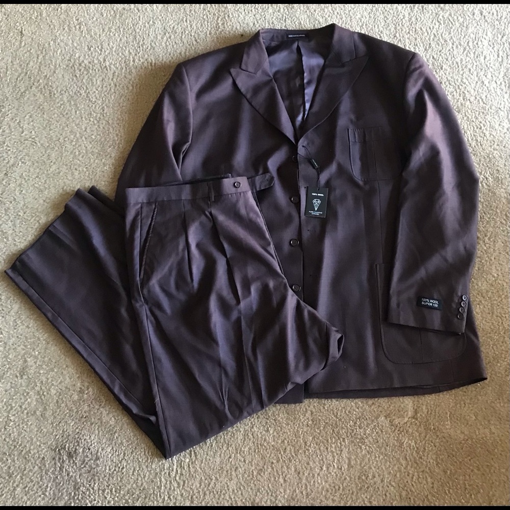 NWT Pure Diamond Apparel Mens Big & Tall Suit